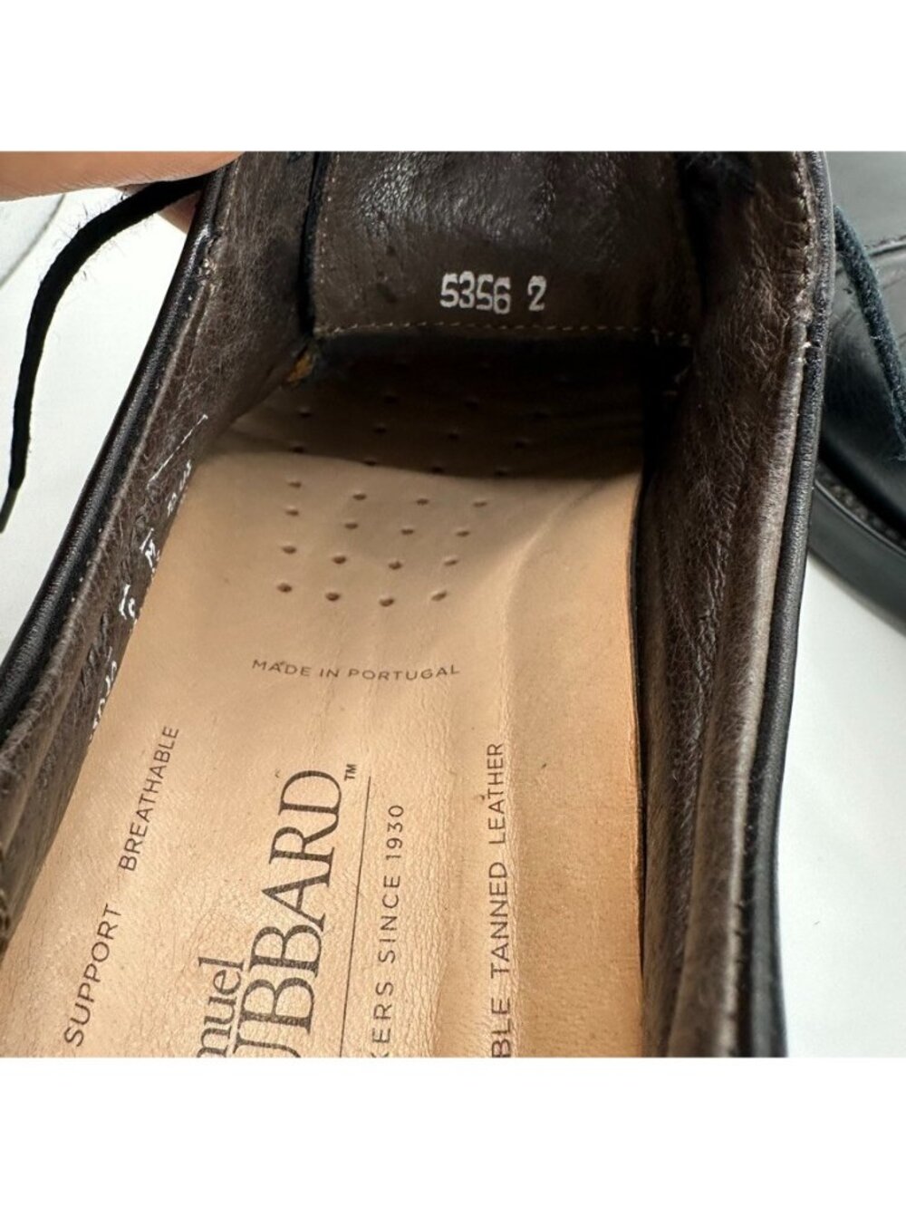 Samuel Hubbard Shoes Mens 9 M Black Cap Toe Oxford Leather Lace Up Made Italy - Picture 11 of 14
